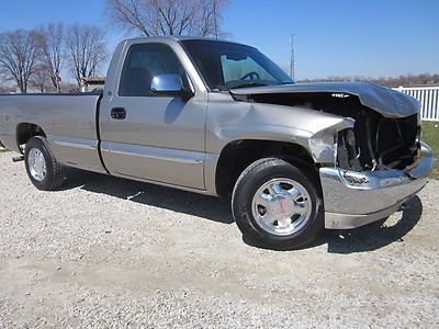 2002 gmc sierra"sle" 4.3l v6 auto 2-wd. minor damage ez-fix rebuildable salvage