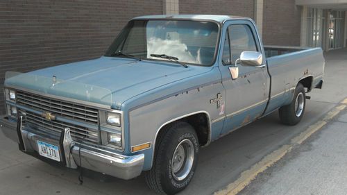 1984 chevy diesel silverado 1500 2wd 6.5 crate engine harley hauler hotrod truck