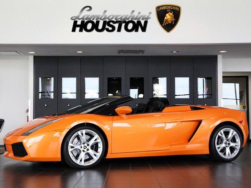 2008 lamborghini gallardo spyder 6-speed pearl orange exhaust navigation clr bra