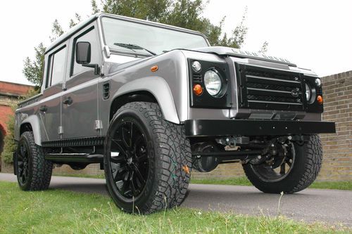 1985 new restoration land rover defender lhd custom 110 double cab auto grey