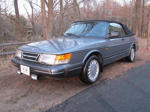 1993 saab 900 s convertible one owner  all records