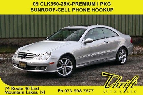 09 clk350-25k-premium i pkg-sunroof-cell phone hookup