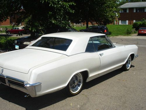 1965 buick riviera 494 2door pearl white black guts mint