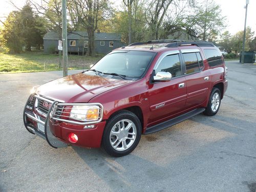 2004 gmc envoy xl v8 no reserve 4x4 slt leather navigation sunroof red third row