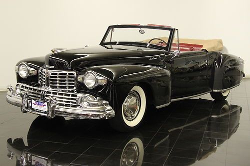 1947 lincoln continental convertible 305ci v12 3 speed full ccca pt pw leather