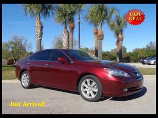 2007 lexus es350 leather/sunroof/luxury for less! ruby red stunner!