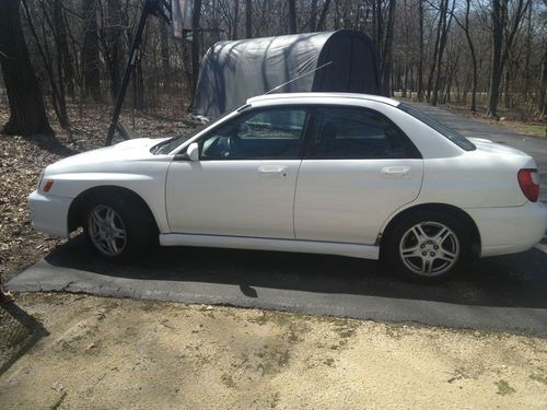 2002 subaru wrx, low miles, white, manual 5 speed