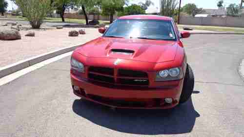 2006 DODGE CHARGER SRT8 SRT-8 6.1L CLEAN, RED, LEATHER, LOADED, CLEAN TITLE, 06, image 3