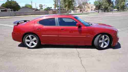 2006 DODGE CHARGER SRT8 SRT-8 6.1L CLEAN, RED, LEATHER, LOADED, CLEAN TITLE, 06, image 4