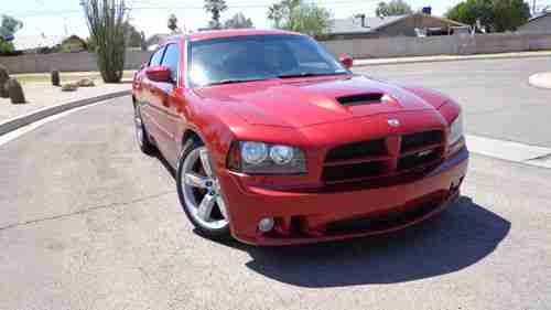 2006 DODGE CHARGER SRT8 SRT-8 6.1L CLEAN, RED, LEATHER, LOADED, CLEAN TITLE, 06, image 6