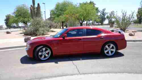 2006 DODGE CHARGER SRT8 SRT-8 6.1L CLEAN, RED, LEATHER, LOADED, CLEAN TITLE, 06, image 7