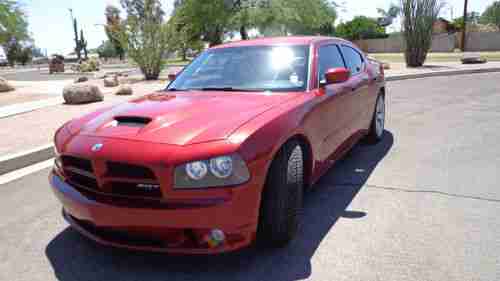 2006 DODGE CHARGER SRT8 SRT-8 6.1L CLEAN, RED, LEATHER, LOADED, CLEAN TITLE, 06, image 8