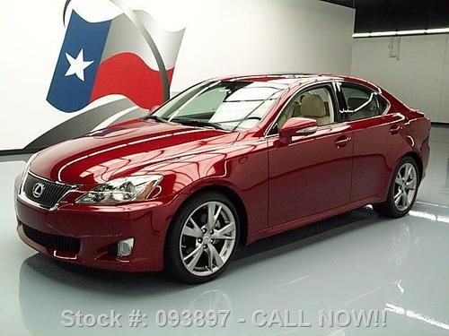 2009 lexus is250 climate seats sunroof nav rear cam 7k! texas direct auto