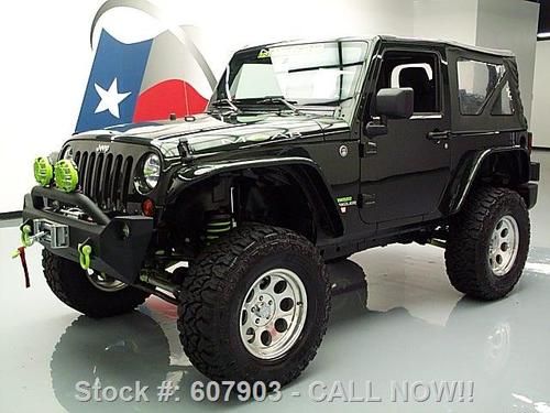 2011 jeep wrangler sport 4x4 lifted moab industries 37k texas direct auto