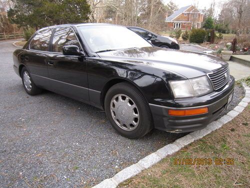 1996 lexus ls400 black with tan leather interior good condition