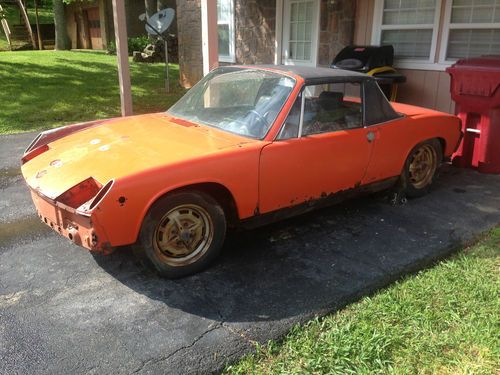 1974 porsche 914 1.8l project w/lots of spares!  clean &amp; clear title phoenix red