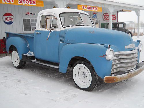 1947 chevy pickup truck 1/2 ton shortbox 350 v8 street rod rat rod