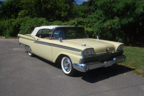 1959 ford galaxie 500 convertible gorgeous great condition inca gold