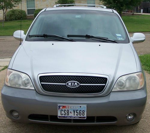 2004 kia sedona ex gray leather 4 buckets+2 rear  dvd cd player  van 5-door 3.5l