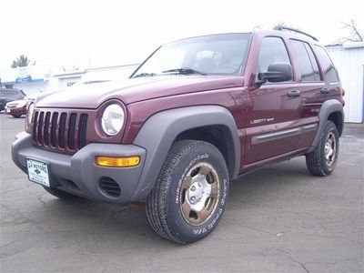 4x4 4wd sport 3.7l suv 4 door jeep liberty sport v6