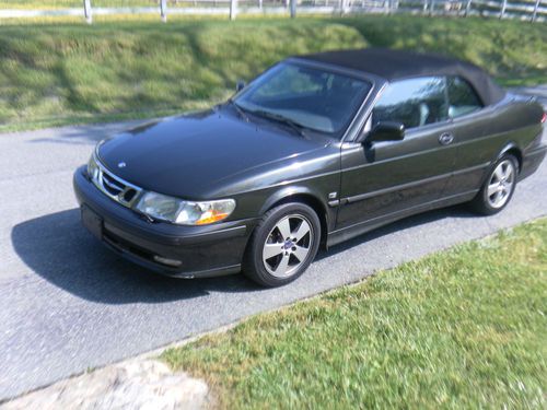 2003 saab 9-3 se convertible 2-door 2.0l good miles, no reserve, gas saver