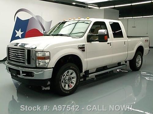 2010 ford f-250 lariat crew diesel fx4 4x4 rear cam 58k texas direct auto