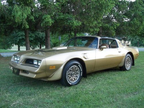 1978 pontiac trans am special gold edition!  w-72  y-88  12,960 original miles!