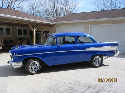 1957 Chevy Belair, Blue, 2 door, US $20,000.00, image 2