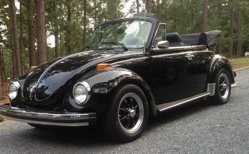 1978 volkswagen beetle convertible triple black custom