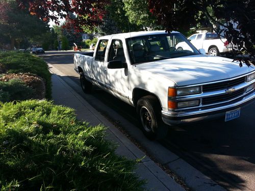 1996 chevy k3500 4 door longbed 2 wheel drive