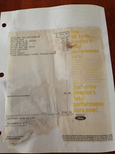 1966 Ford Fairlane 500 4.7L, US $4,500.00, image 20