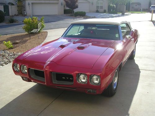 1970 gto convertible matching numbered drive train.southwest car, 3rd owner