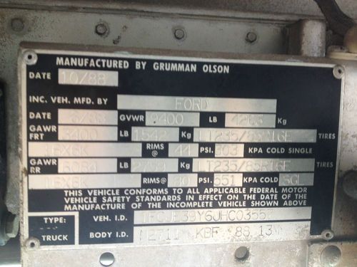 1988 Ford Kabmaster Catering Truck Box Truck Cummins Diesel, US $9,800.00, image 13