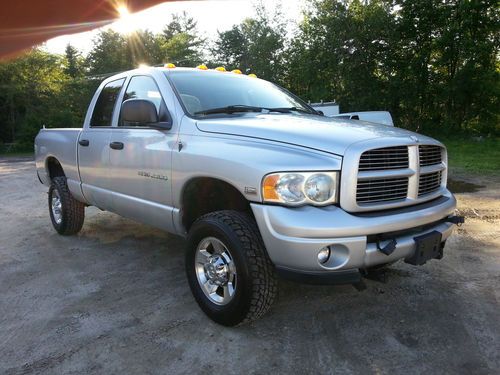 2003 dodge ram 2500 quad cab 4x4 truck with fisher minute mount plow