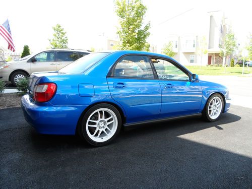 1-owner. low mileage. lightly modified. clean. 2002 subaru impreza wrx sedan