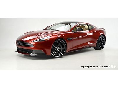 2014 aston martin vanquish volcano red winter wheat / red as-new 217 miles!