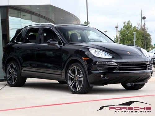 2013 porsche cayenne v6 black nav bose cpo 21 turbo shades rear camera