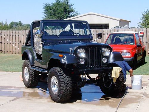 1979 jeep cj5 frame off restoration, 304 v8, charcoal metallic grey