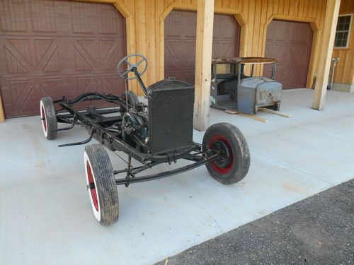 1930 ford model a coupe 5 window body frame and a bunch of parts no reserve
