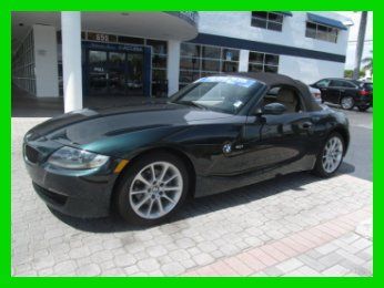 06 green z-4 3.0-i 3l i6 automatic convertible *power leather seats *low miles