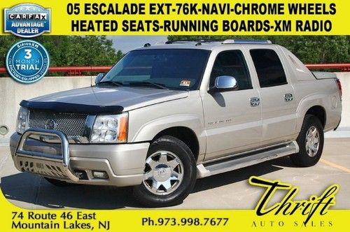 05 escalade ext-76k-navi-chrome wheels-heated seats-running boards-xm radio