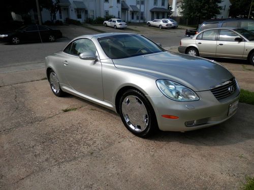 2002 lexus sc430 hardtop convertible, chrome 18" wheels, ipod integration kit