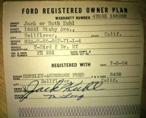 1964 Ford Thunderbird Hard-Top Coupe, image 2