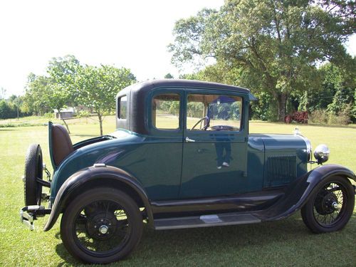 1929 ford model a coupe with rumble seat    very nice