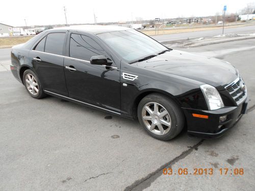 2011 cadillac sts 4 dr. sedan, black &amp; beautiful!  a real steal! very low price!