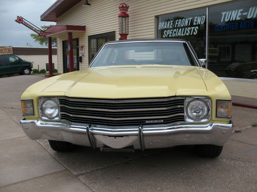 1972  chevelle malibu 350, v-8, a/c, tilt, ss wheels