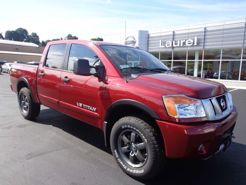 New 2013 nissan titan pro-4x crew cab 5.6l v8 4x4 navigation tow package