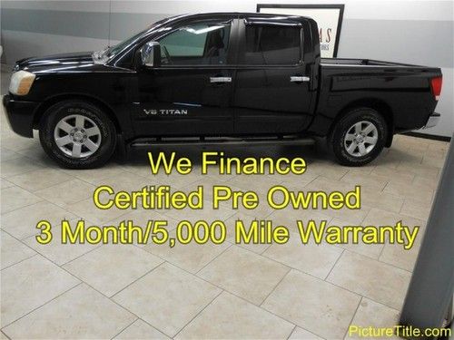 05 titan le leather 2wd crew cab warranty finance 1 texas owner