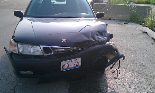 1999 saab 9-5, v6 turbo, parts car, front end damage