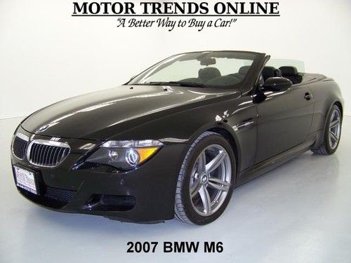 Convertible smg navigation carbon fiber htd seats park assist 2007 bmw m6 47k